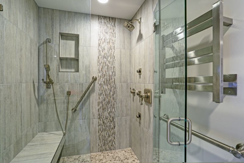 Corner Shower with Elegant Glass Door